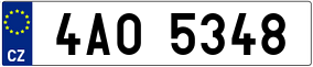 Trailer License Plate